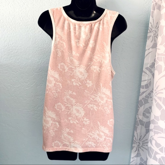 Lucky Brand Pink & White Floral Tank Top Size XL - Picture 8 of 12